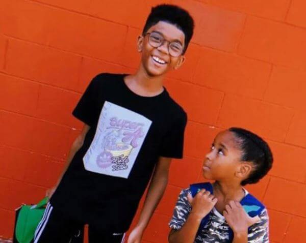 Canyon Grey Felton with his elder brother, Mason.
